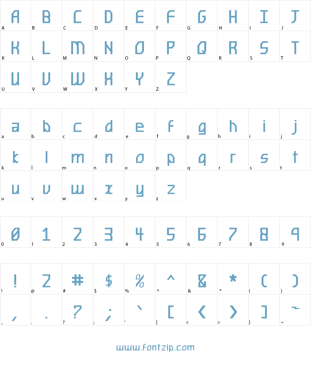 Future n0t Found Font Character